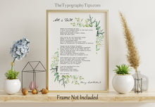 Load image into Gallery viewer, All Is Well Funeral Poem Henry Scott Holland Bereavement Gift Comforting Poem for Grief - Death Is Nothing At All - Unframed Print