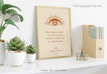 Load image into Gallery viewer, George Orwell 1984 Quote Print – Big Brother Eye Wall Art, Dystopian Literary Poster, Neutral Book Lover Decor, Orwell Gift
