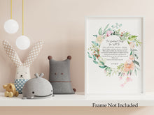 Load image into Gallery viewer, The Wonderful Things You Will Be - Baby Shower Gift - Nursery Wall Art Print - E.W. Martin - Physical Art Print Without Frame