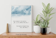 Load image into Gallery viewer, The warrior whispers back, I am the storm - Wall Art Poster - Inspirational Wall Art - Storm Clouds - Framed Print or Unframed Print