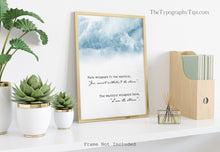 Load image into Gallery viewer, The warrior whispers back, I am the storm - Wall Art Poster - Inspirational Wall Art - Storm Clouds - Framed Print or Unframed Print