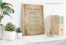 Load image into Gallery viewer, The Man In The Glass Poster Print by Dale Wimbrow, The Guy In The Glass Poem Print, Antique Paper Minimalist Style