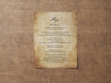 Load image into Gallery viewer, Fear By Kahlil Gibran Poem Print - Home Office Wall Art - Poetry Poster Print - Fear Poem - Physical Print Without Frame