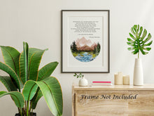 Load image into Gallery viewer, Eventually, all things merge into one, and a river runs through it - Norman Maclean Quote - Physical Print Without Frame