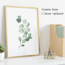 Load image into Gallery viewer, Watercolor Eucalyptus print Eucalyptus painting poster Bedroom decor UNFRAMED