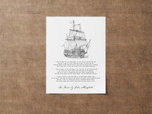 Load image into Gallery viewer, Sea Fever Poem by John Masefield Framed & Unframed Options