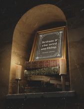Load image into Gallery viewer, Scream If You Need Anything Addams Family Decor wall art Morticia Addams Poster Print - Framed & Unframed Options