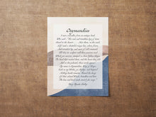 Load image into Gallery viewer, Ozymandias Poem Print by Percy Shelley - King of Kings Poem