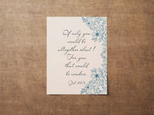 Load image into Gallery viewer, Job 13:5 NIV Bible Verse Wall Art If only you would be altogether silent! Funny Bible Quote, Bible Humor Job 13 5 Framed & Unframed Options