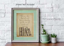 Load image into Gallery viewer, Mark Twain Quote Print The man who does not read has no advantage over the man who cannot read Reading Nook Decor Framed & Unframed Options