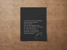 Load image into Gallery viewer, Hunter S Thompson "Who is the happier man..." Bookshelf Decor