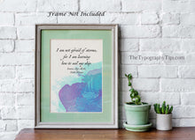 Load image into Gallery viewer, Louisa May Alcott I am not afraid of storms, for I am learning how to sail my ship, Little Women Book Quote - Framed & Unframed Options