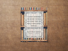 Load image into Gallery viewer, Ralph Waldo Emerson Quote Print: Book Lover Gift, Bookish Wall Art