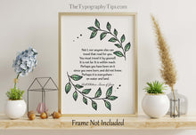 Load image into Gallery viewer, Walt Whitman Quote, Not I, nor anyone else can travel that road for you, Leaves of Grass Print, Self-reliance Framed And Unframed Options
