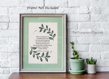 Load image into Gallery viewer, Walt Whitman Quote, Not I, nor anyone else can travel that road for you, Leaves of Grass Print, Self-reliance Framed And Unframed Options