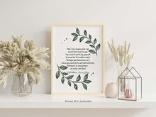 Load image into Gallery viewer, Walt Whitman Quote, Not I, nor anyone else can travel that road for you, Leaves of Grass Print, Self-reliance Framed And Unframed Options