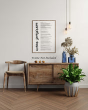 Load image into Gallery viewer, Wear Sunscreen Lyrics Poster, The Sunscreen Song Print - Music Lyrics Wall Art - Framed & Unframed Options