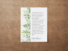 Load image into Gallery viewer, Brene Brown Quote Print, Owning our story... Power Of Our Light, Inspirational Wall Art Print Framed & Unframed