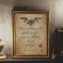 Load image into Gallery viewer, Dracula Quote Print: Bram Stoker Literary Art, Vintage Style