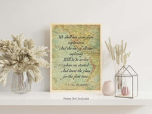 Load image into Gallery viewer, TS Eliot Quote Print Exploration Travel Quote Wall Art Prints, We shall not cease from exploration, Framed & Unframed Options