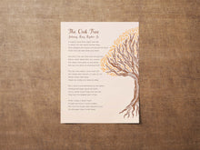 Load image into Gallery viewer, The Oak Tree Poem Encouragement Gift Poster Print - Poetry Wall Art