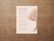 Load image into Gallery viewer, The Oak Tree Poem Print – Inspirational Wall Art on Strength & Resilience by Johnny Ray Ryder Jr.