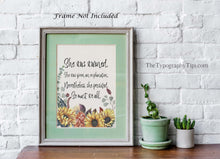 Load image into Gallery viewer, Feminist Print, She was warned. She was given an explanation. Nevertheless, she persisted. So must we all. Framed & Unframed Options