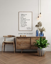 Load image into Gallery viewer, Ray Bradbury Quote Stuff your eyes with wonder, Fahrenheit 451 Book Quote Literary Print, Reading Nook Wall Art - Framed & Unframed Options