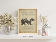 Load image into Gallery viewer, The Peace of Wild Things by Wendell Berry ..."When despair for the world grows in me" - illustrated poem - Framed And Unframed Options