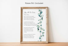 Load image into Gallery viewer, Funeral Poem "Stop All The Clocks" W. H. Auden "Funeral Blues" Poem Print - Memorial Poems for Funerals - Framed & Unframed Options