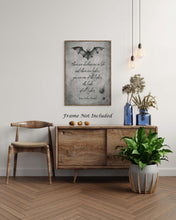 Load image into Gallery viewer, Dracula Book Quote Print Bram Stoker The light of all lights, Literary Wall Art Framed & Unframed Options