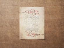 Load image into Gallery viewer, When You Are Old by William Butler Yeats WB Yeats Poetry Wall Art Framed & Unframed Options