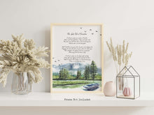 Load image into Gallery viewer, The Lake Isle of Innisfree by William Butler Yeats WB Yeats Poetry, Irish Wall Art Framed & Unframed Options