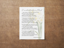Load image into Gallery viewer, Daffodils Poem Print "I Wandered Lonely as a Cloud" William Wordsworth