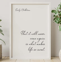 Load image into Gallery viewer, Emily Dickinson Quote Print - Literary Wall Art - Minimalist Poetry Poster - Classic Literature Decor - Inspirational Gift for Writers