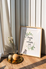 Load image into Gallery viewer, Baby Fearfully and Wonderfully Made Psalm 139:14 Bible verse wall art Scripture print, Gift for Pastor - Framed & Unframed Options