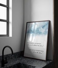 Load image into Gallery viewer, I Am The Storm Print “Fate whispers to the warrior, ‘You cannot withstand the storm.’ The warrior whispers back, ‘I am the storm.’”