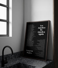 Load image into Gallery viewer, Let America Be America Again Langston Hughes Poem Print
