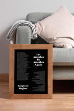 Load image into Gallery viewer, Let America Be America Again Langston Hughes Poem Print