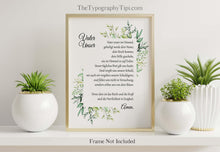 Load image into Gallery viewer, Vater Unser Kunstdruck - Christliche Wanddeko - German Lords Prayer Wall Art Print