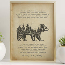 Load image into Gallery viewer, The Peace of Wild Things by Wendell Berry ..."When despair for the world grows in me" - illustrated poem - Framed And Unframed Options