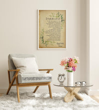 Load image into Gallery viewer, Emerson To Laugh Often and Much Ralph Waldo Emerson Quote - This is to have succeeded - Print for library - Framed And Unframed Options