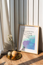 Load image into Gallery viewer, Louisa May Alcott I am not afraid of storms, for I am learning how to sail my ship, Little Women Book Quote - Framed & Unframed Options
