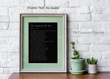 Load image into Gallery viewer, Edgar Guest Poem The Sermons We See poem Art Print Home office Decor poetry wall art - Physical Art Print Without Frame