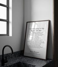 Load image into Gallery viewer, Charles Bukowski Quote Print – “Go All the Way”