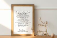 Load image into Gallery viewer, Charles Bukowski Quote Print – “Go All the Way”