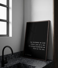 Load image into Gallery viewer, Maggie and Milly and Molly and May E.E. Cummings Poem Art Print Home Decor poetry wall art Framed & Unframed Options