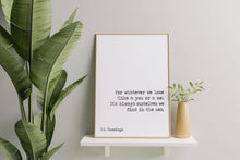 Load image into Gallery viewer, Maggie and Milly and Molly and May E.E. Cummings Poem Art Print Home Decor poetry wall art Framed & Unframed Options