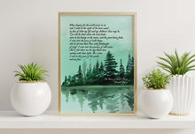 Load image into Gallery viewer, The Peace of Wild Things by Wendell Berry from "Tools of the Trade" ..."When despair for the world grows in me" Framed & Unframed Options