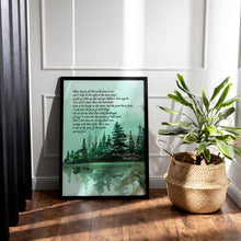 Load image into Gallery viewer, The Peace of Wild Things by Wendell Berry from "Tools of the Trade" ..."When despair for the world grows in me" Framed & Unframed Options